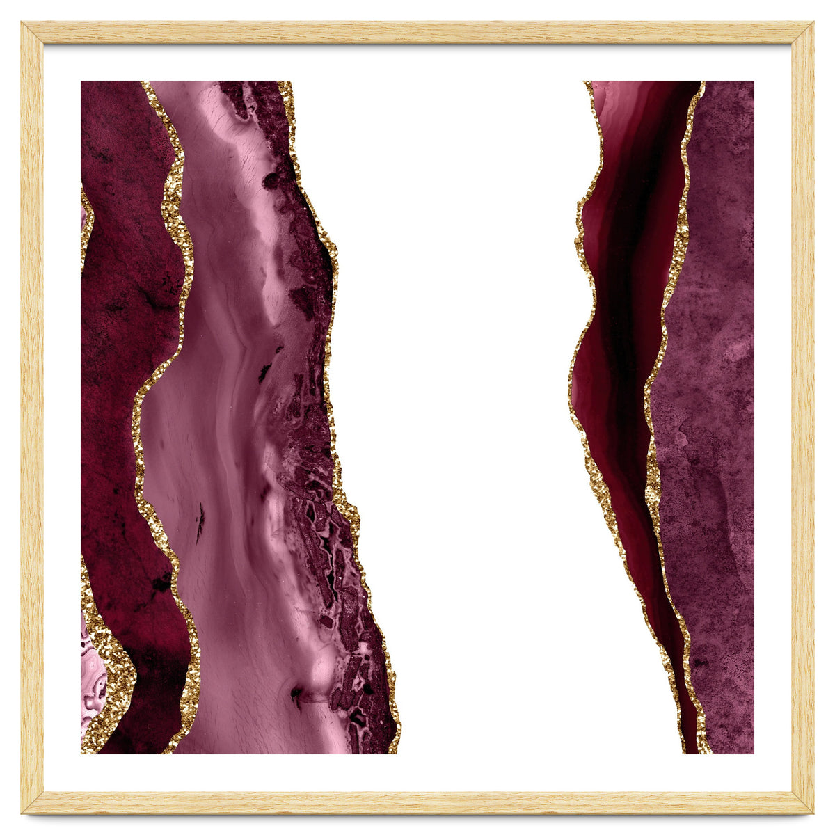 Burgundy & Gold Agate Texture 20