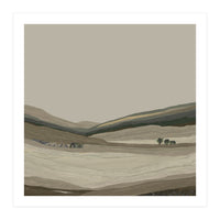 Muted Landscape oil painting  (Print Only)
