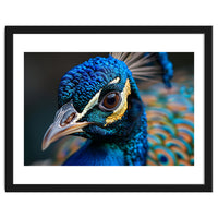 Close Up Of A Peacock Head And Eye