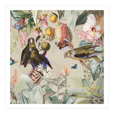 Colorful Parrots And Butterflies In Flower And Fruit Tropical Jungle (Print Only) thumbnail