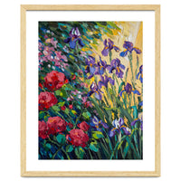 Expressive Heavy Impasto Floral Oil Painting