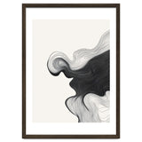 Abstract Black And White Wavy Lines Flowing Organic Shape thumbnail