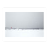 Fence in the winter seascape (Print Only) thumbnail