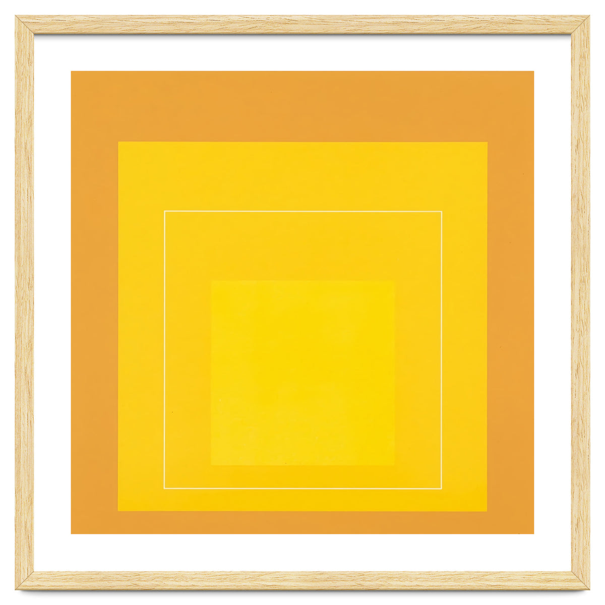 JOSEF ALBERS - HOMAGE TO THE SQUARE ORANGE YELLOW
