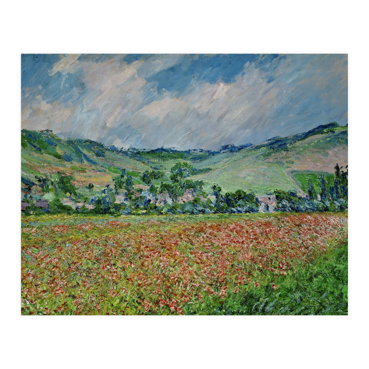 A field of poppies. Canvas. (Print Only)