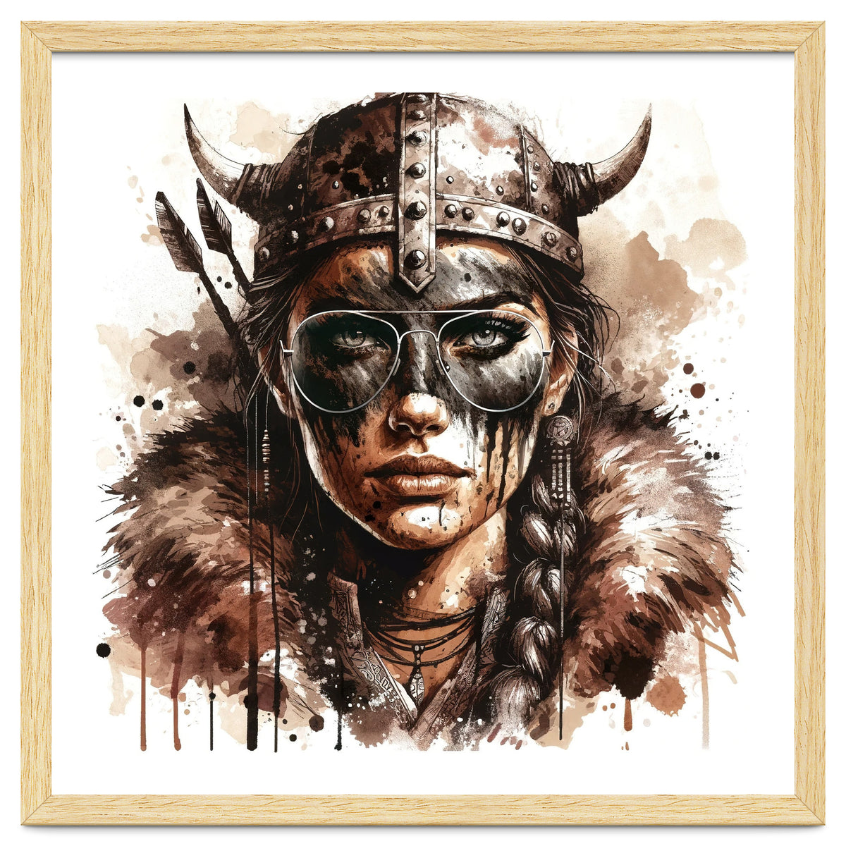 Modern Viking Woman Portrait