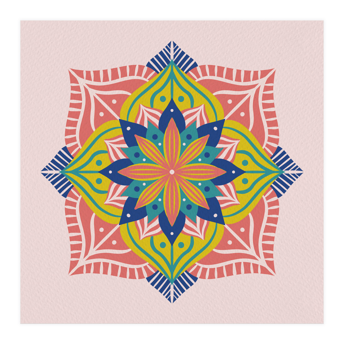 Colorful abstract mandala (Print Only)