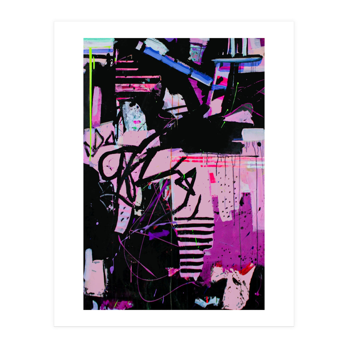 Wild Child Abstract Acrylic Colorful Arthaus Michelle Williams (Print Only)