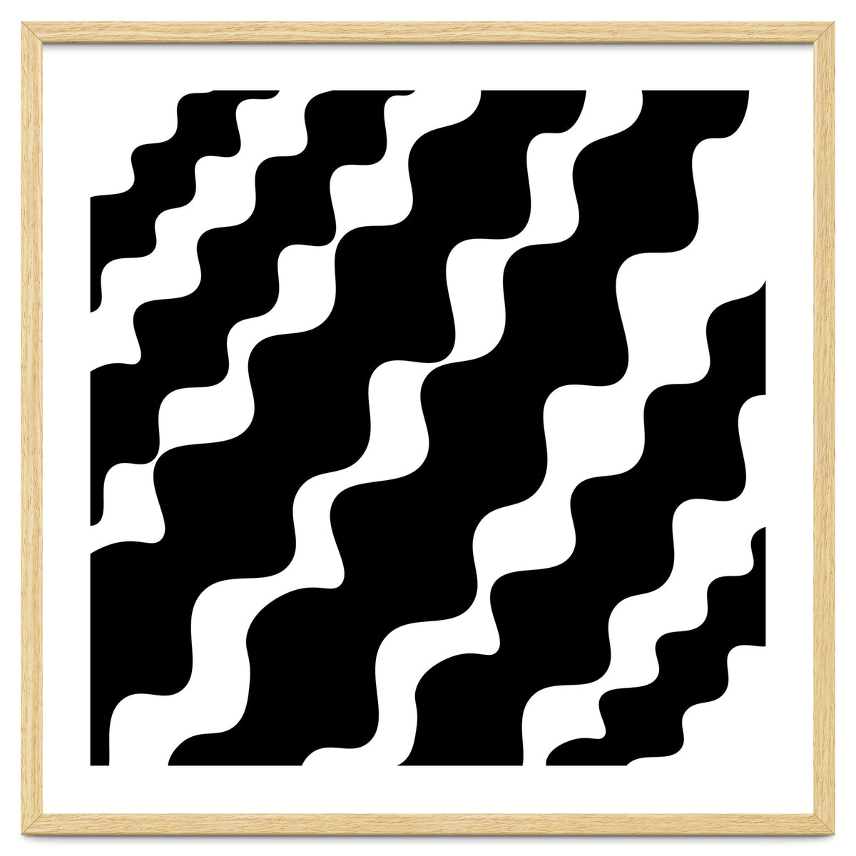 Black Wavy Pattern