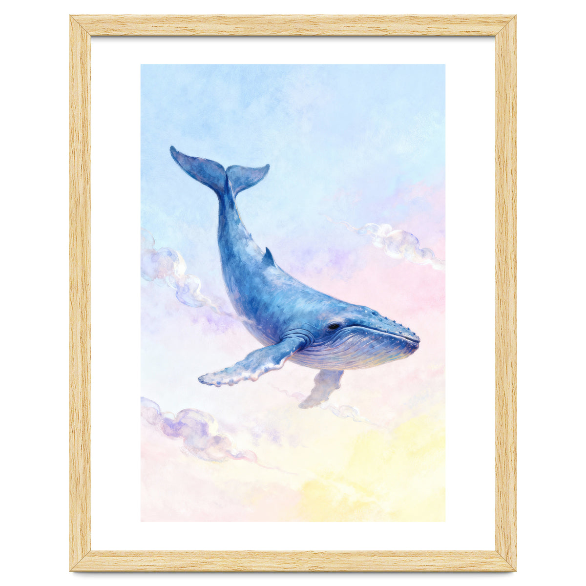Flying Whale in the Clouds