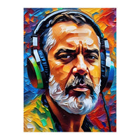 Man In Headphones Art (Print Only)