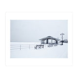 Benches in the Winter seascape  (Print Only) thumbnail