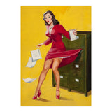 Pinup Girl In Office Accident (Print Only) thumbnail