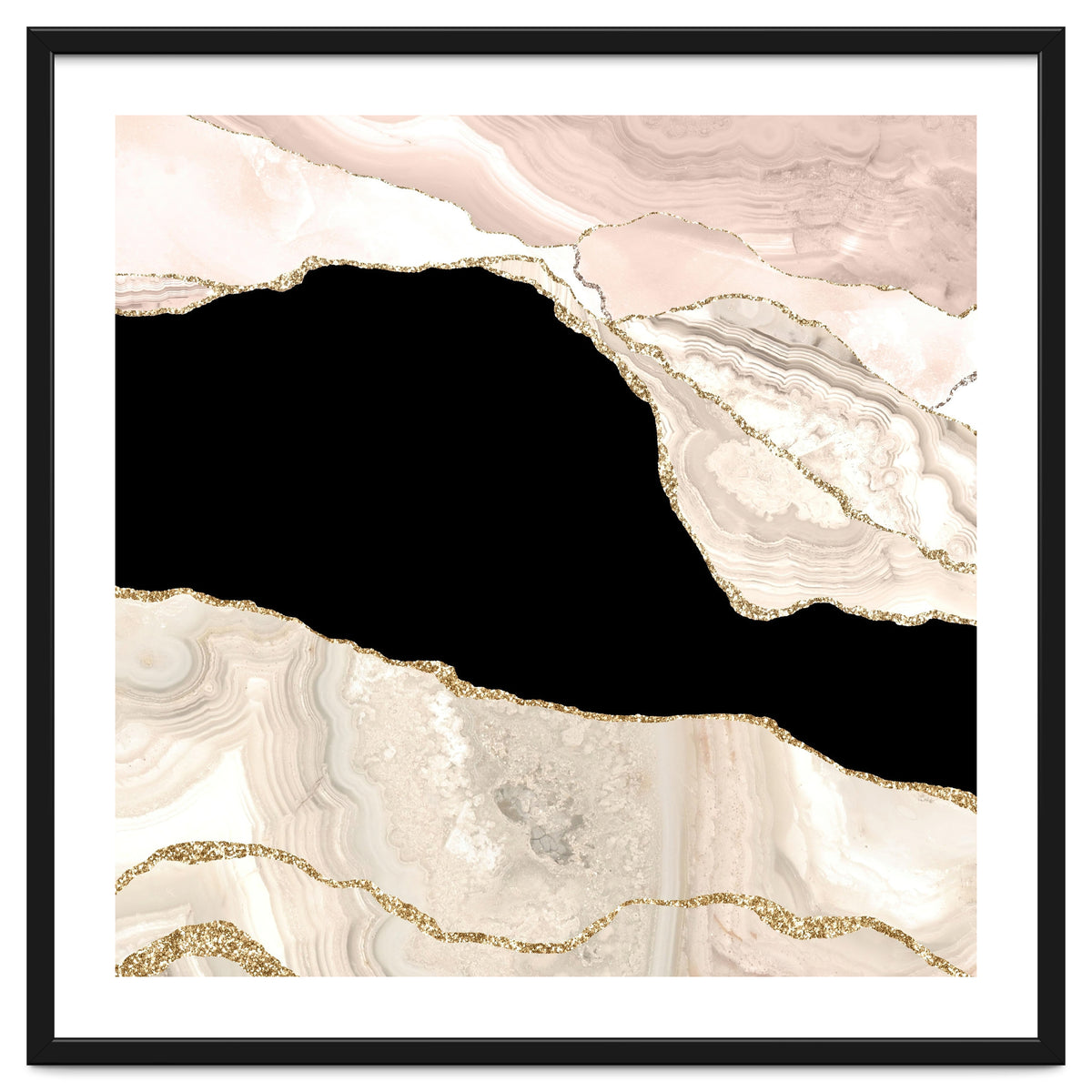 Ivory & Gold Agate Texture 01