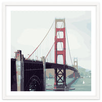 Golden Gate Watercolor Art