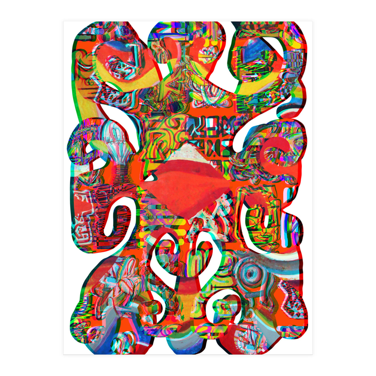 Pop Abstract Asimetrico 39 Copia (Print Only)