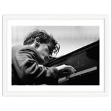 Pianist Glenn Gould with the Berlin  Philharmonic Orchestra under Herbert von Karajan. Berlin,1957. thumbnail