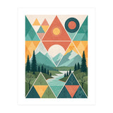 Geometric Convergence: A Mosaic of the Alpine Wilderness (Print Only) thumbnail