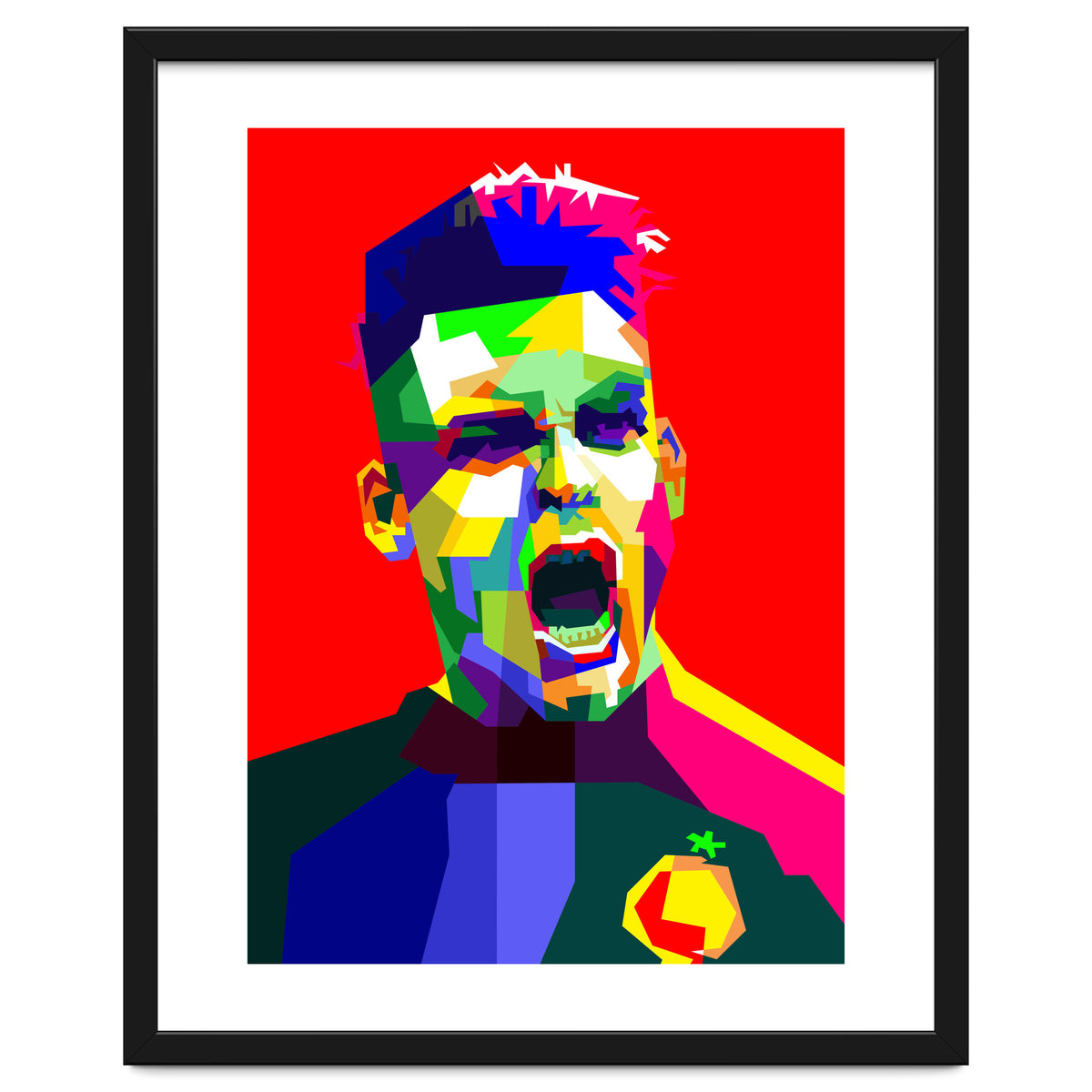 Lautaro Martinez Football Striker Pop Art