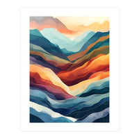 Abstract Ethereal Mountain Landscape (Print Only)