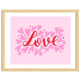 Love hearts - pink and red thumbnail