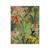 Monkeys In Tropical Jungle Paradise (Print Only) thumbnail