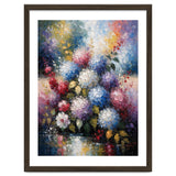 Vibrant Summer Hydrangea Bouquet Heavy Impasto Oil Painting thumbnail