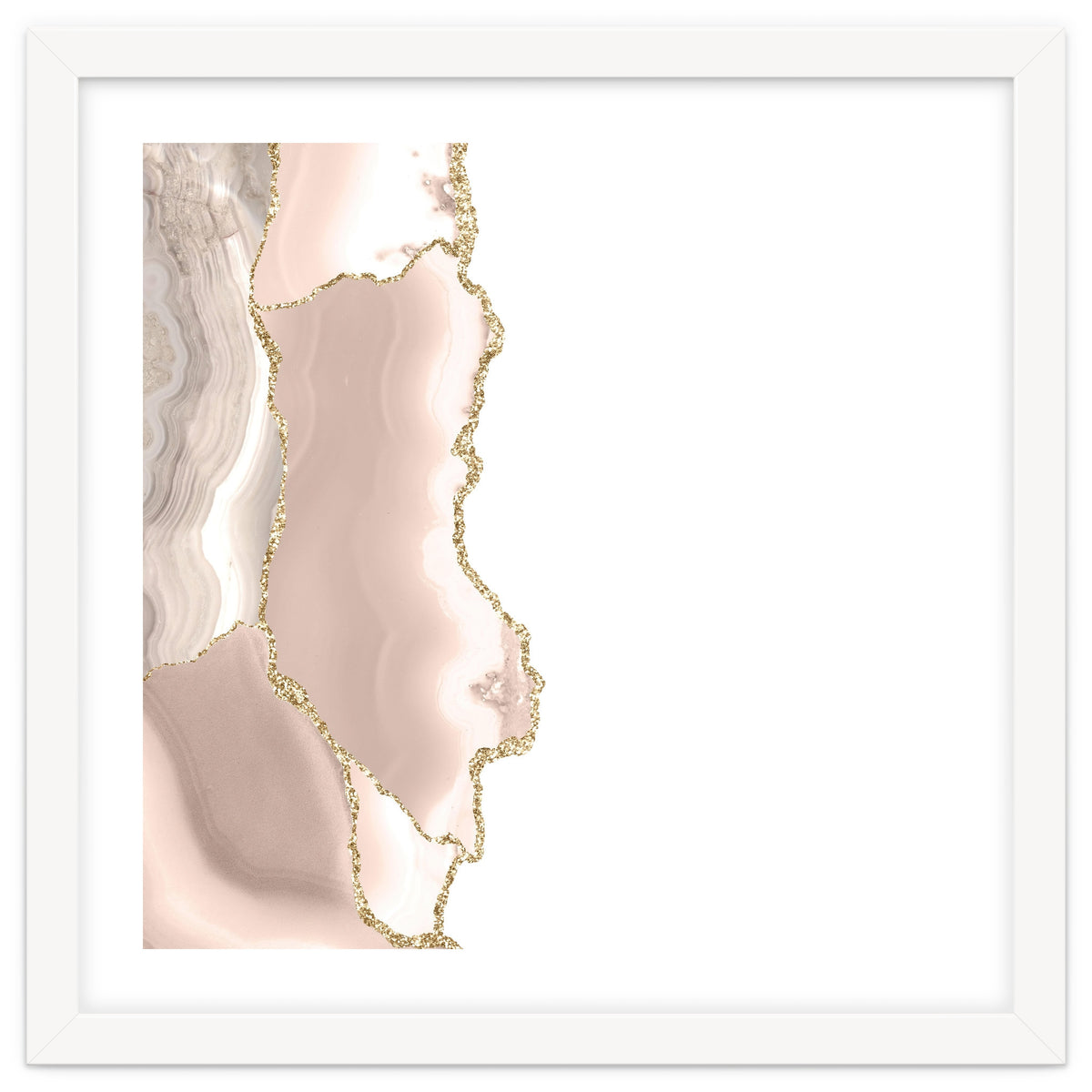 Ivory & Gold Agate Texture 05