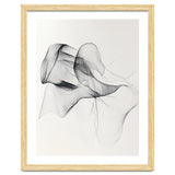 Abstract Black And White Flowing Lines Art thumbnail