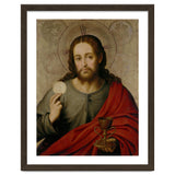 Juan de Juanes / 'The Saviour', 1545-1550, Spanish School, Oil on panel, 73 cm x 49 cm, P00845. thumbnail