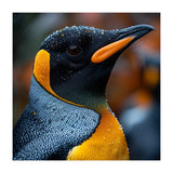 King Penguin With Water Droplets In Rain (Print Only) thumbnail