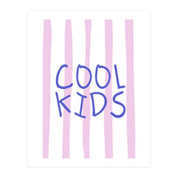 Cool Kids Club, Fun Playful Quote Print for Kids Room and Playroom Decor (Print Only)