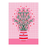 Heart Flowers Vase (Print Only) thumbnail