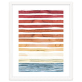 Watercolour Sunset Stripes Orange thumbnail