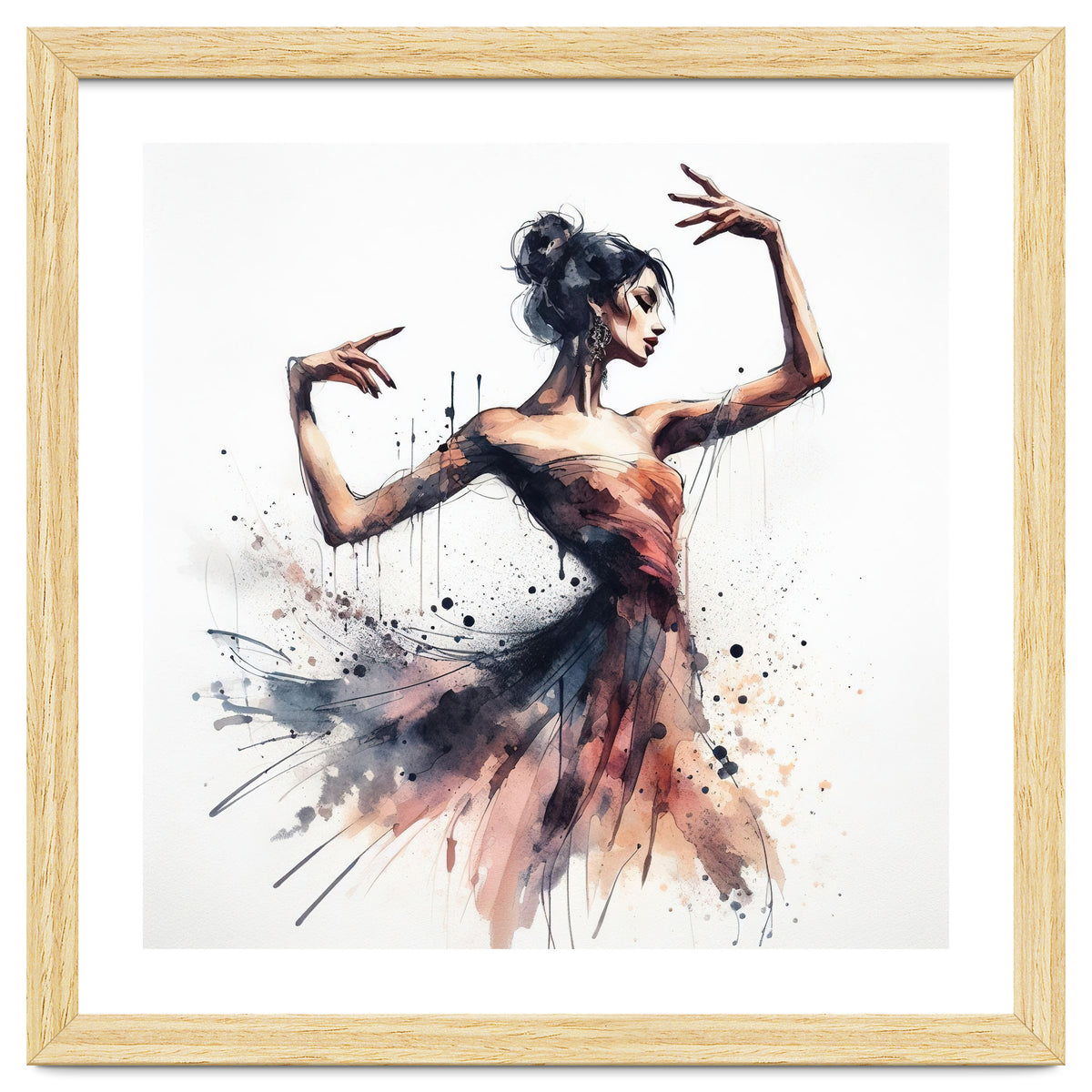 Watercolor Ballet Dancer #1