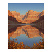 The Silent Echo of Crimson Canyons (Print Only)