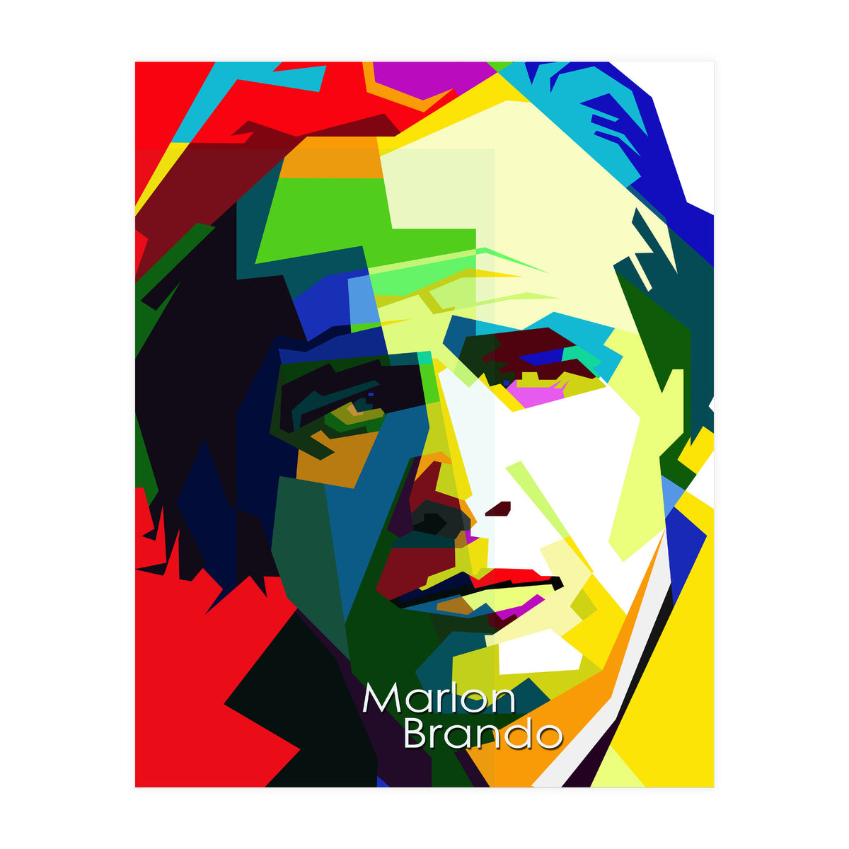 Marlon Brando Pop Art WPAP (Print Only)
