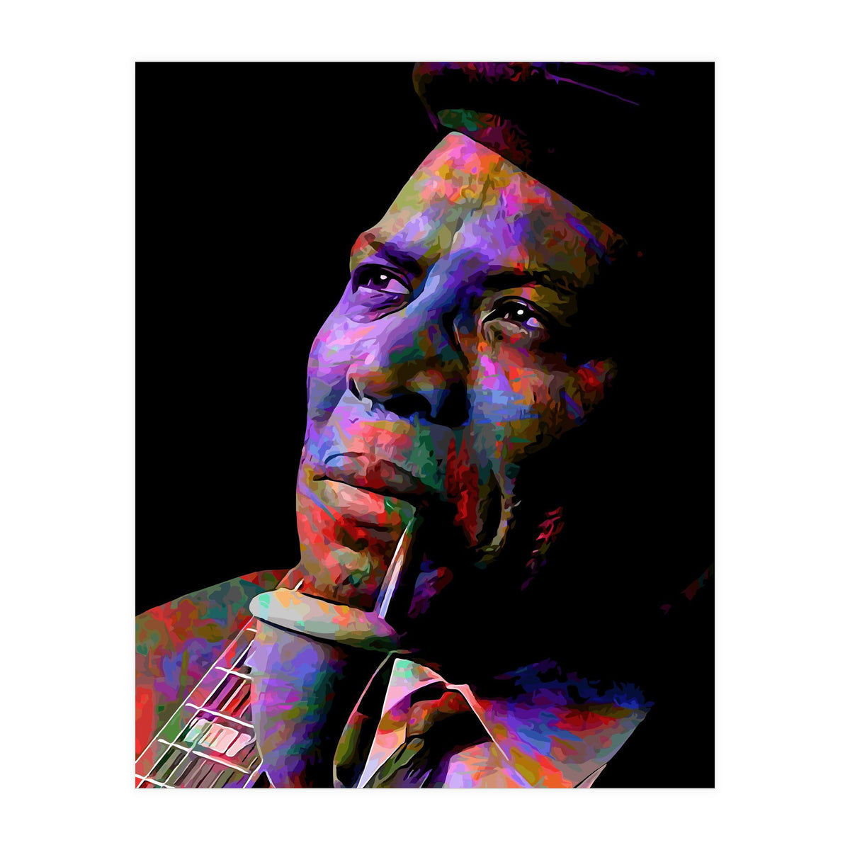 Howlin Wolf American Blues Musician Legend Colorful (Print Only)