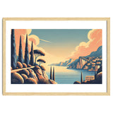 Vintage French Riviera Poster, France thumbnail