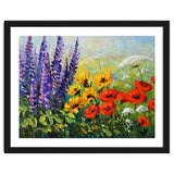 Radiant Summer Wildflower Meadow Oil Painting thumbnail
