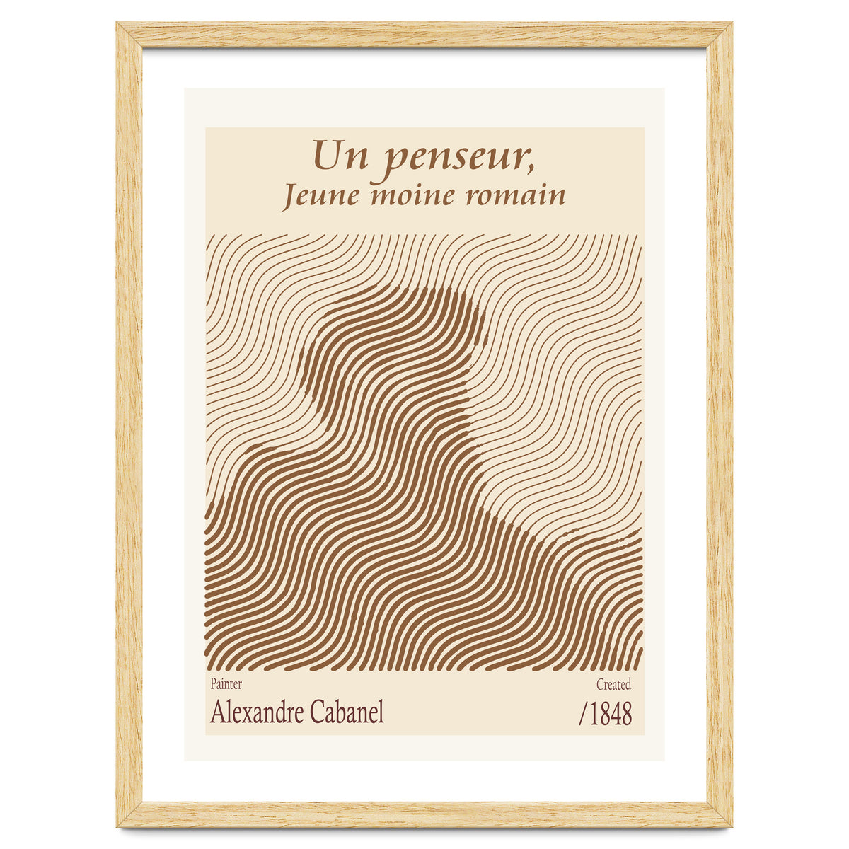 Un Penseur, Jeune Moine Romain – Alexandre Cabanel (1848)