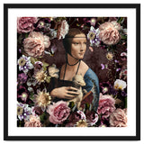 Woman with Ermine And flowers thumbnail