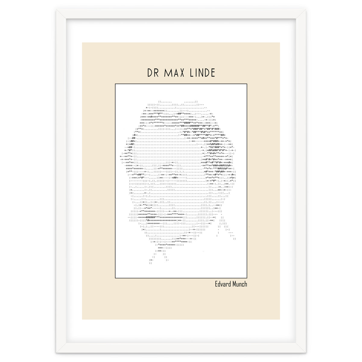 Dr Max Linde – Edvard Munch (ascii Art)