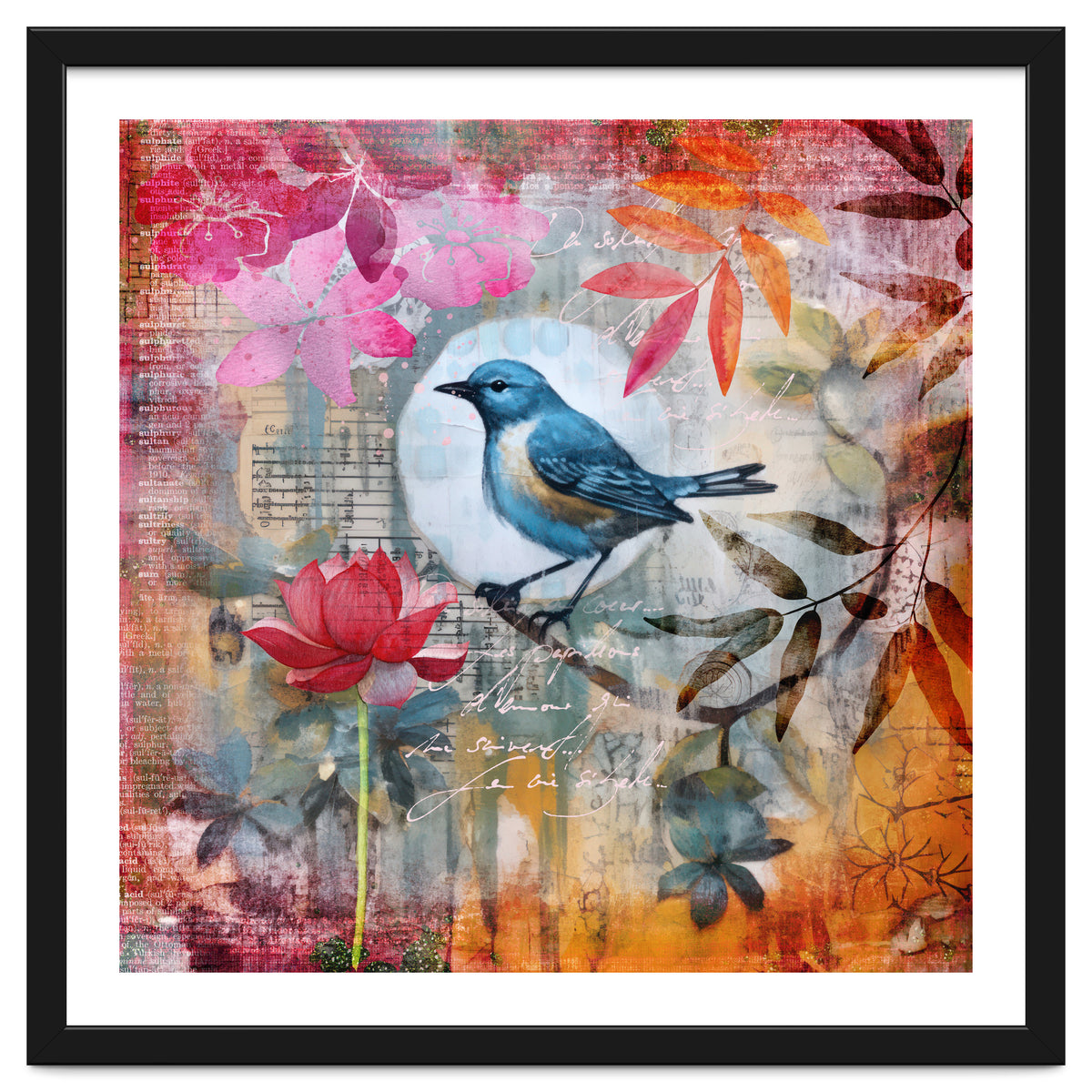 Bird Colorful Collage