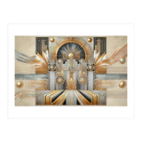 Art Deco Gold Architecture (Print Only) thumbnail
