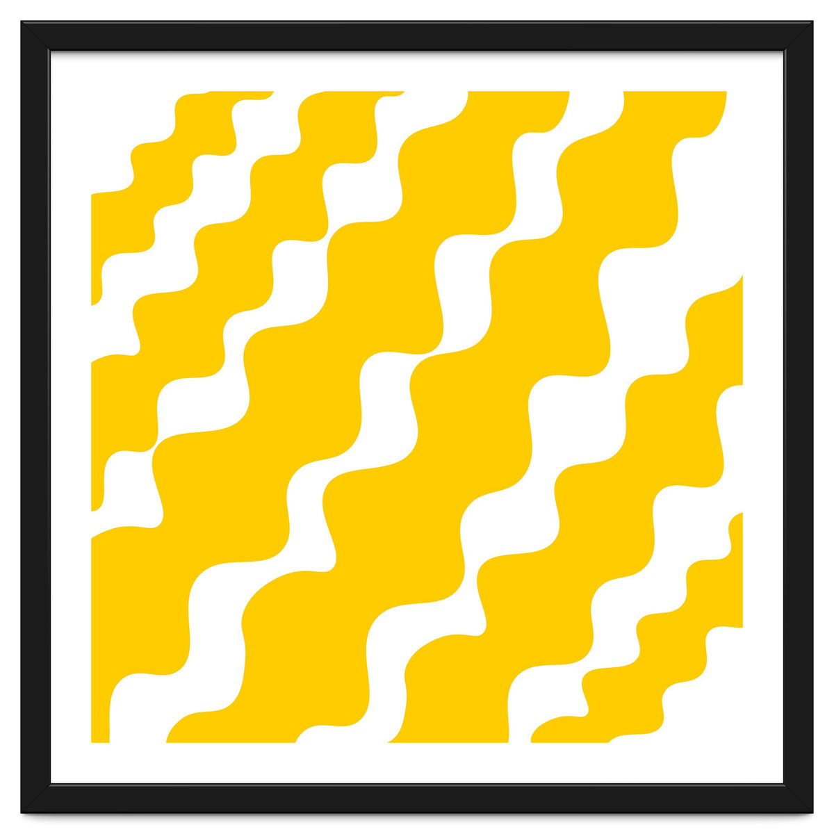 Yellow Wavy Pattern