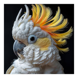 White Cockatoo With Yellow Crest Portrait (Print Only) thumbnail