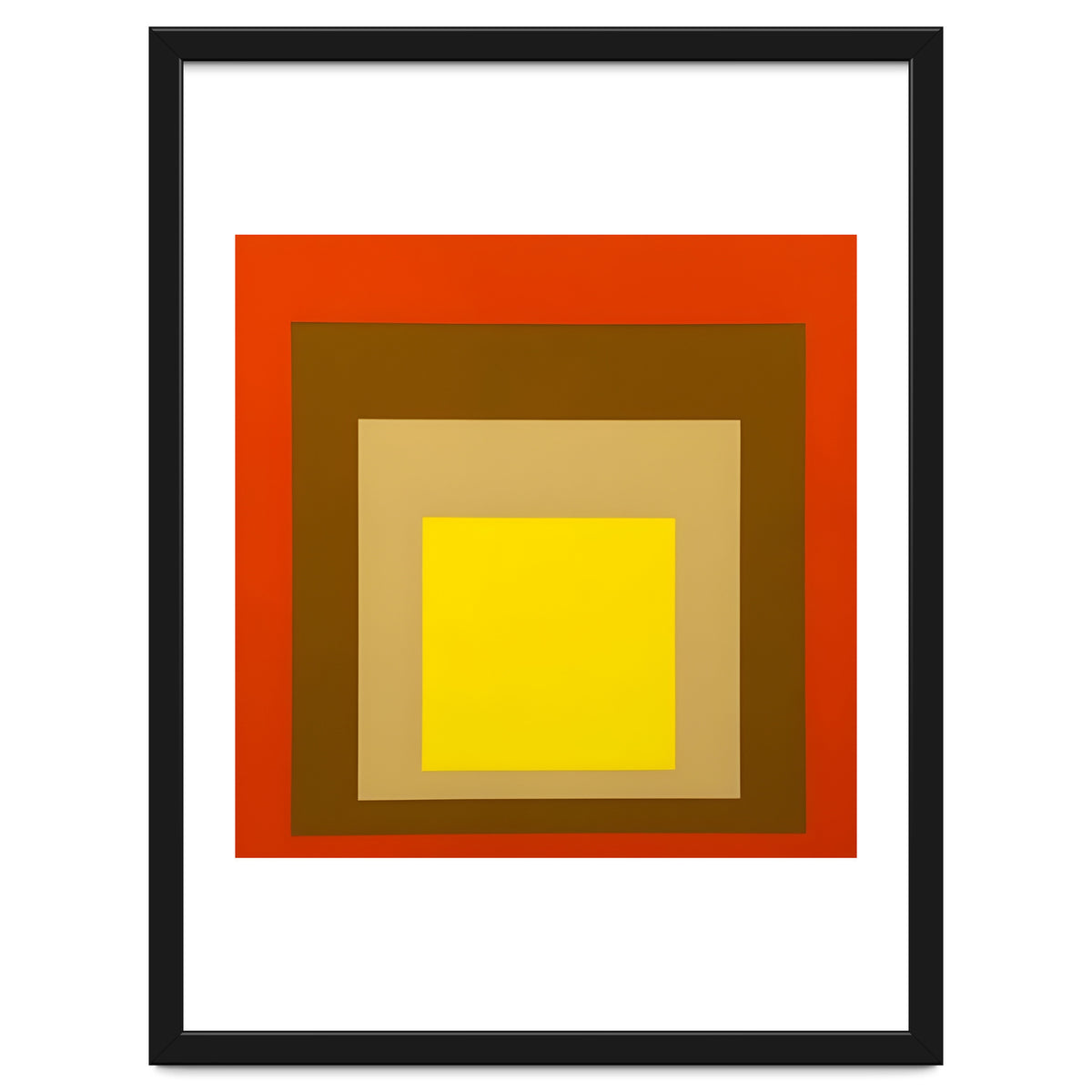 Josef Albers - Red, Brown, Golden