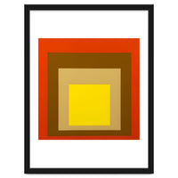 Josef Albers - Red, Brown, Golden