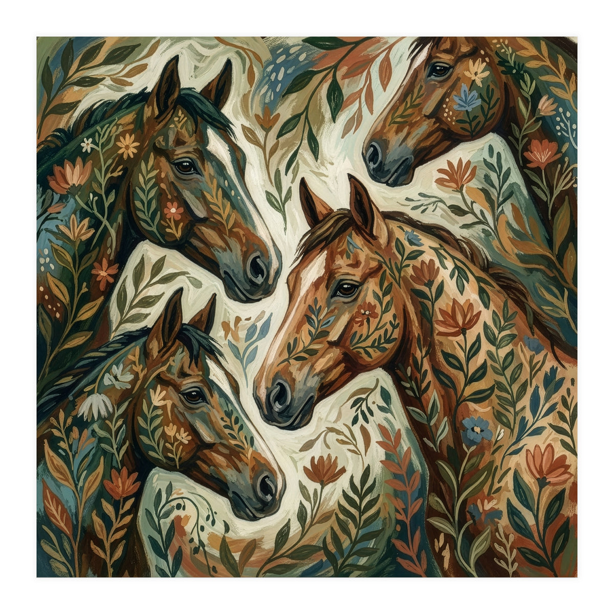 Wild Horses In Bloom (Print Only)